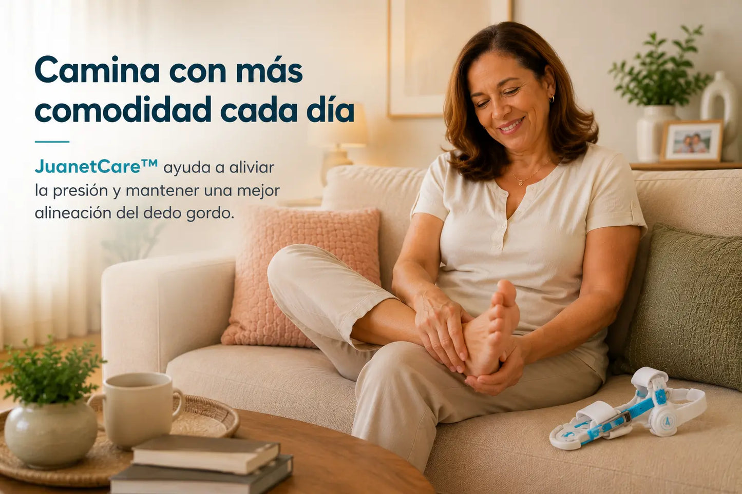 JuanetCare™ - Corrige la posición de tu dedo gordo mientras alivias la presión y molestias causada por los juanetes.